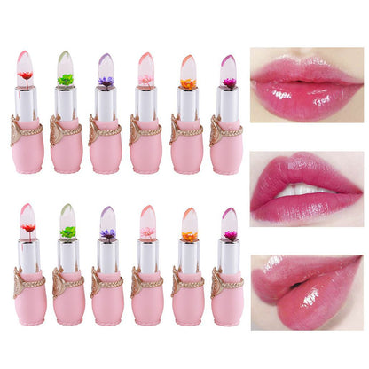 6 Pcs/Set Flower Jelly Temperature Color Change Women Lipstick