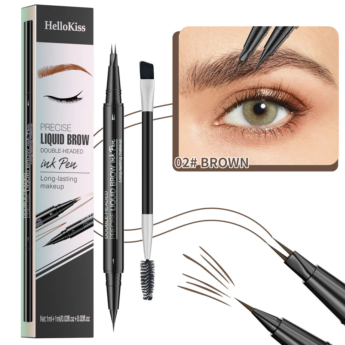 【🔥HOT SALE】HelloKiss Curved Microblading Eyebrow Pencil