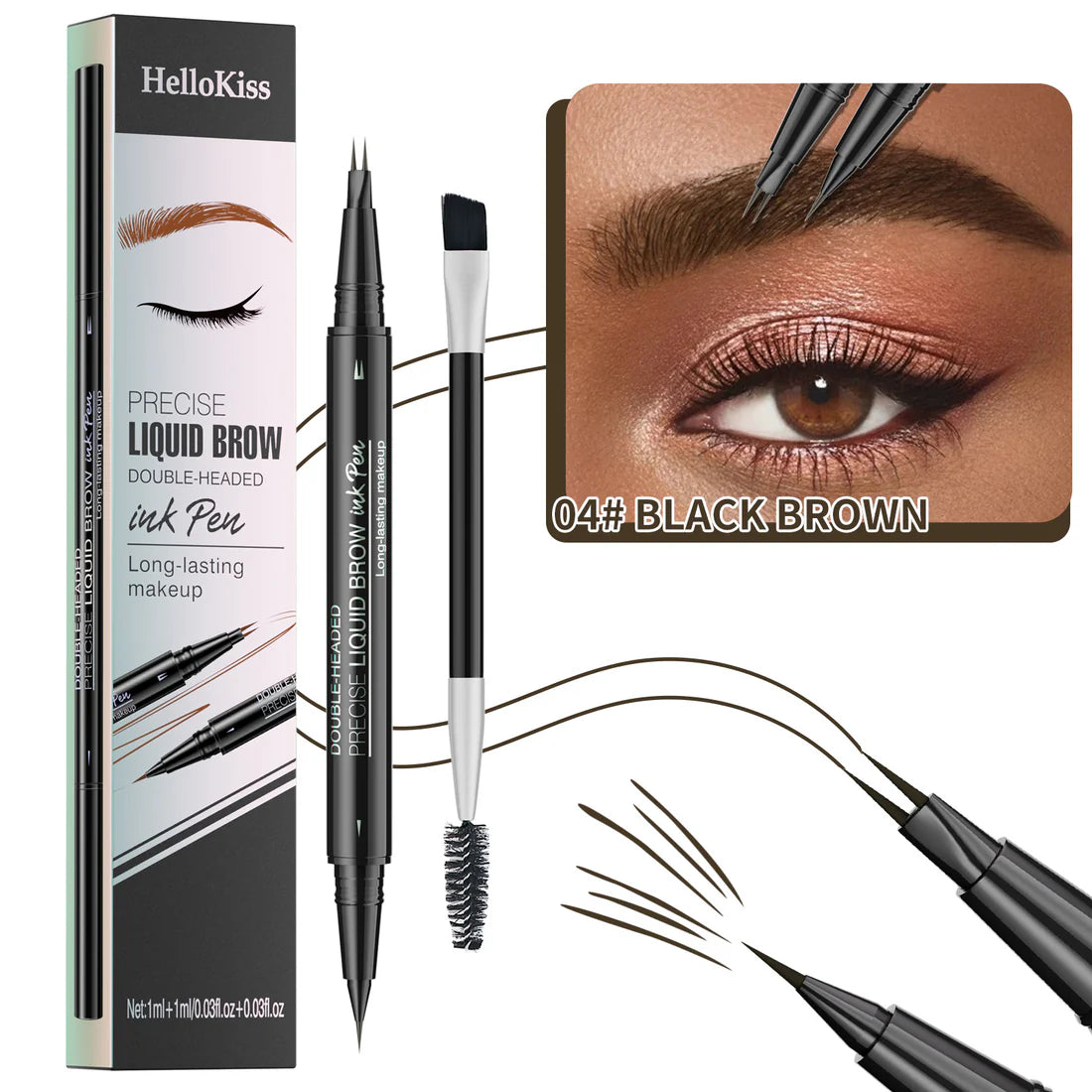 【🔥HOT SALE】HelloKiss Curved Microblading Eyebrow Pencil